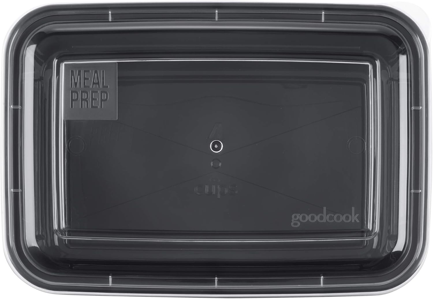 GoodCook Meal Prep Containers, Single Compartment 10-Pack, BPA-Free Reusable Food Storage, Black, Microwave & Freezer Safe, Stackable Meal Prep Containers for Lunches and Snacks - Image 5