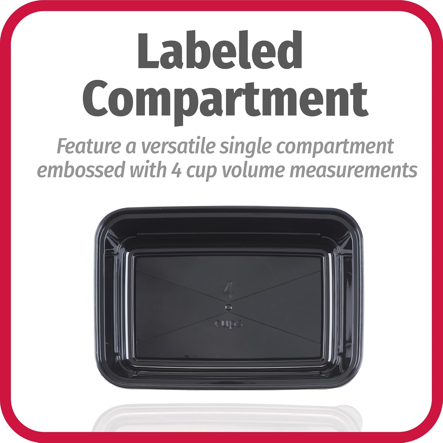 GoodCook Meal Prep Containers, Single Compartment 10-Pack, BPA-Free Reusable Food Storage, Black, Microwave & Freezer Safe, Stackable Meal Prep Containers for Lunches and Snacks - Image 8