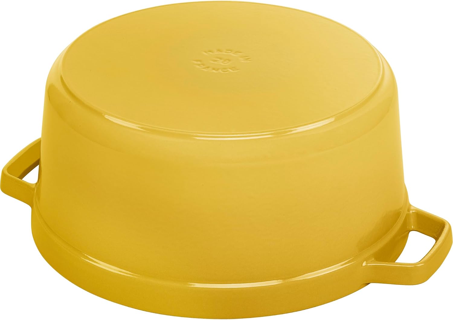 Staub Cast Iron Round Cocotte, Dutch Oven, 7-quart, serves 7-8, Made in France, Citron - Image 3